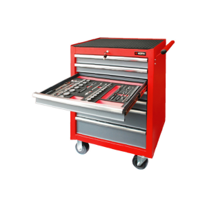 Снимка на Инструментална количка, 7 чекмеджета /червена/