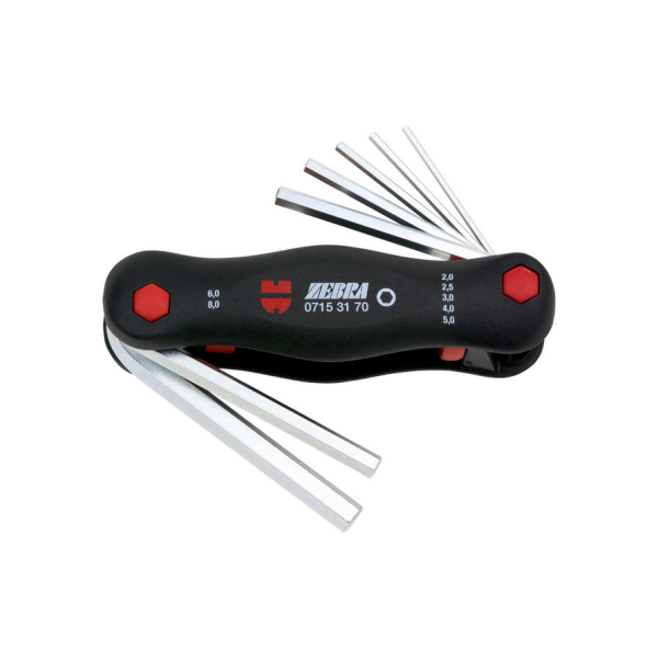 Снимка на Комплект Г-образни ключове, Имбус, 7 части, ZEBRA
