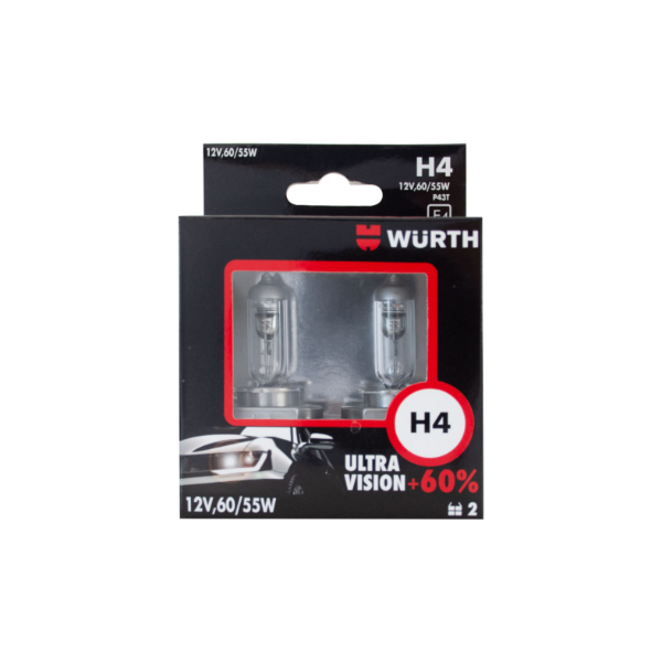 Снимка на  Автолампа-H4-P43T-12V-60/55W-+60%-2 бр.
