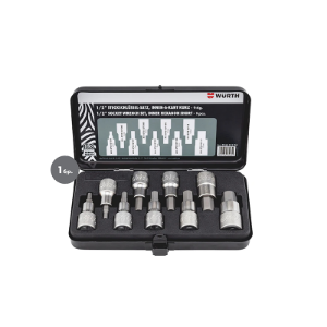 Снимка на К-т вложки с накрайници 1/2" шестост. 9бр ZEBRA 