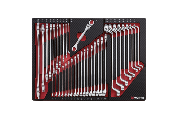 Снимка на К-кт ключове гаечни, звездогаечни, лули-36 бр ZEBRA