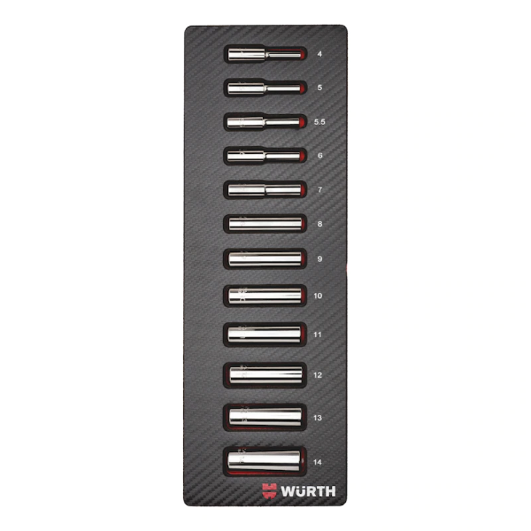 Снимка на К-т удължени вложки 1/4" 12 части               