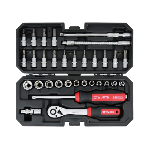 Снимка на Комплект инструменти 1/4" 32бр. RED STRIPE