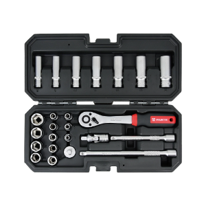 Снимка на Комплект инструменти 1/4" 24ч. RED STRIPE