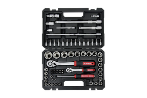 Снимка на К-т инструменти 1/4" 1/2'' 72бр.RED STRIPE