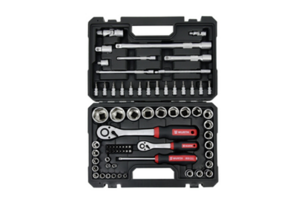 Снимка на К-т инструменти 1/4" 1/2'' 72бр.RED STRIPE